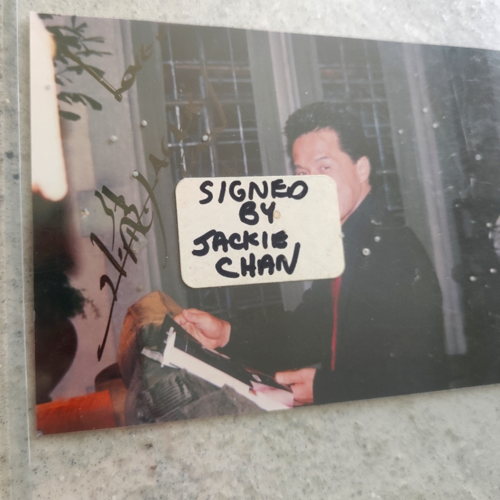 Jackie Chan signed photo